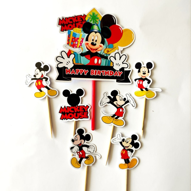 MICKEY MOUSE TOPPER (LA-001) / MICKEY MOUSE CAKE TOPPER / MICKEY MOUSE ...