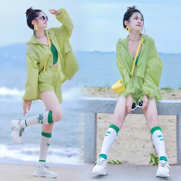 vela sepatu wanita sneakers korean style putih olahraga sekolah running sekolah lari - Gambar 2