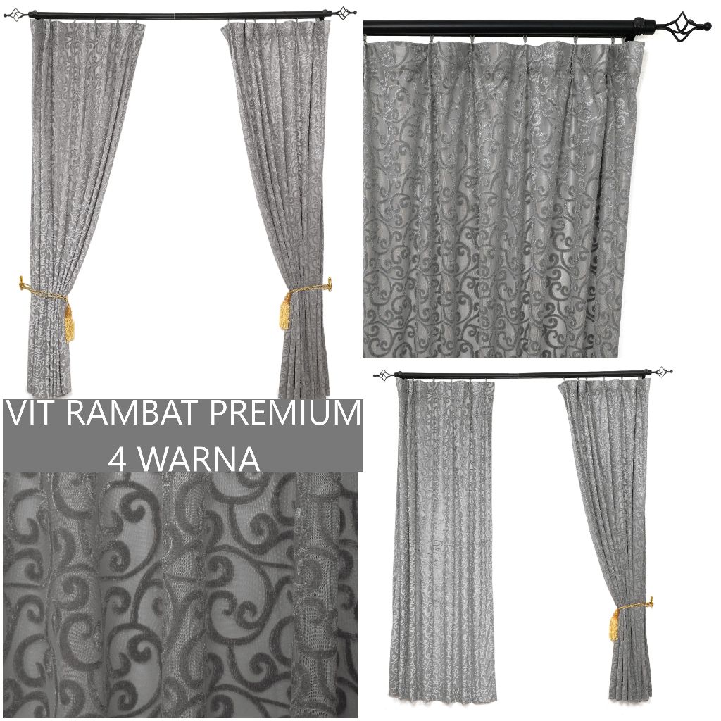 KONG VITRASE GORDEN PREMIUM MOTIF RAMBAT CANTIK TEBAL LEBAR 1 METER TINGGI 4 UKURAN MODEL LOSS - Gambar 2