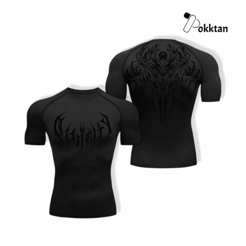 Breathe Divinity Short Sleeve Compression Shirt Metallic FontV3