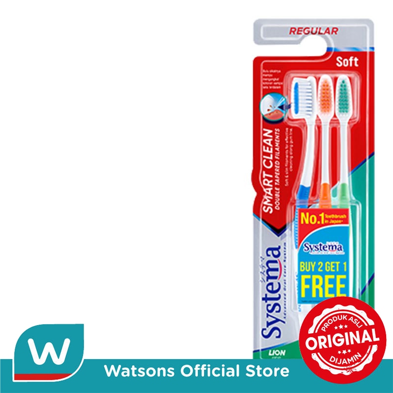 Systema Toothbrush Smart Clean Soft 3'S - Gambar 3
