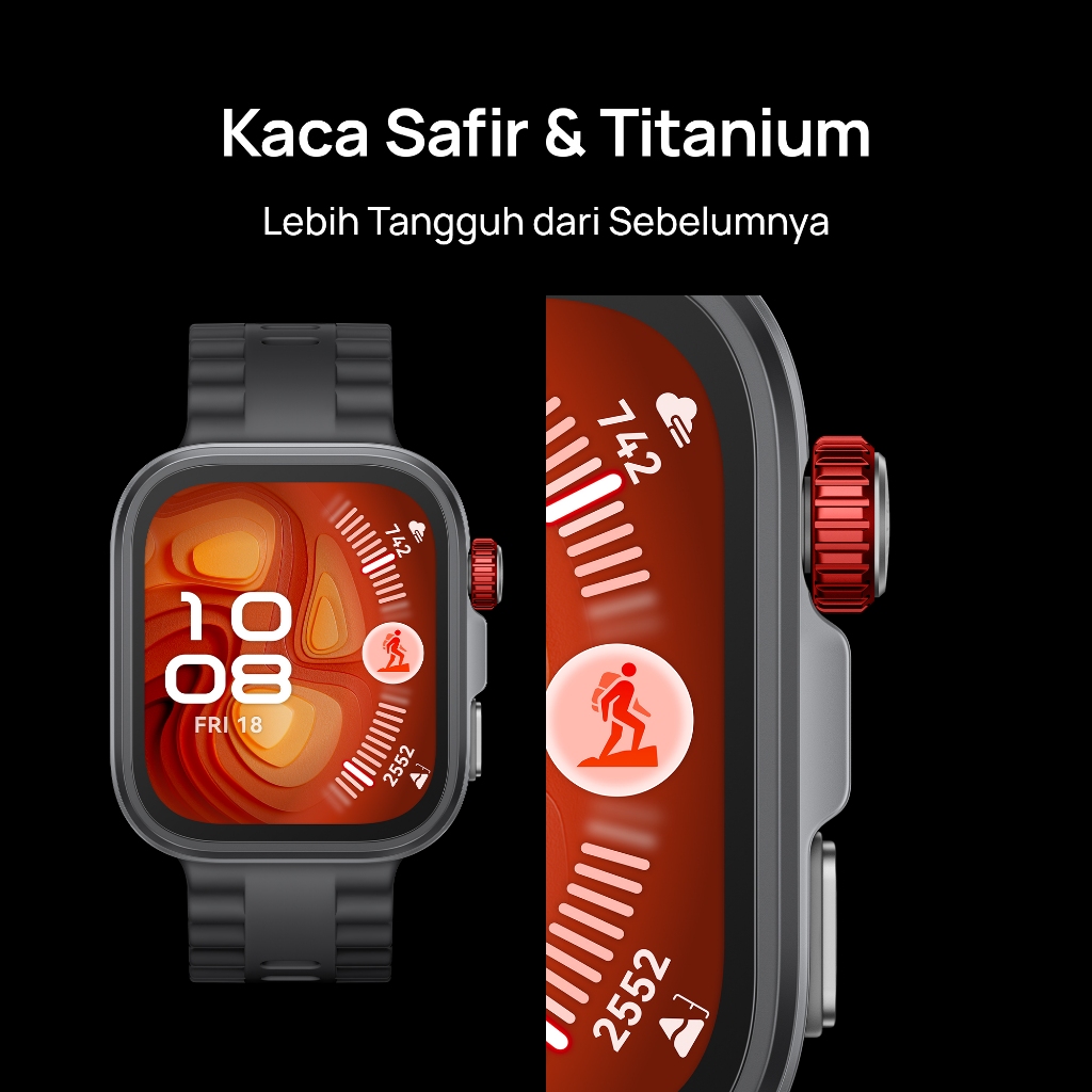 [8.8 s/d 20%*] HUAWEI WATCH FIT 4 Pro / Sapphire Glass & Titanium / Pro-Level Outdoor Sports / ECG / 10-Day Battery Life - Gambar 3