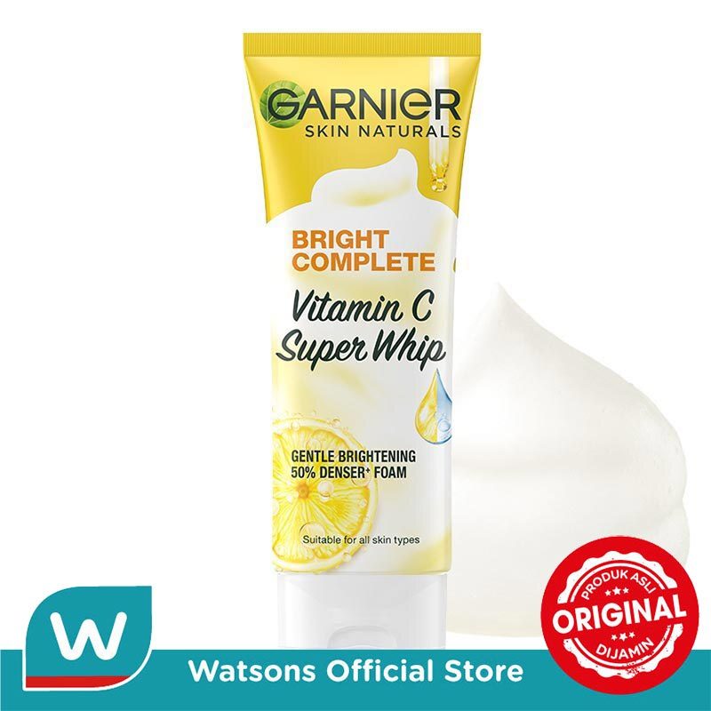Garnier Bright Complete Vitamin C Super Whip Foam 100ml - Gambar 2