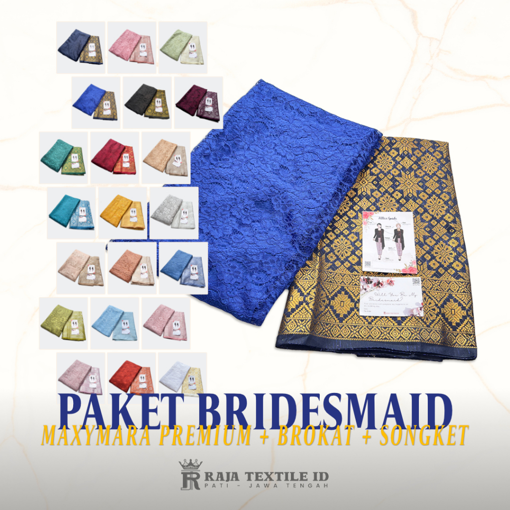 Complete Bridesmaid Graduation Uniform Package, Corneli Satin Maxxmaraa ...