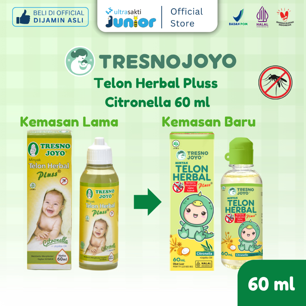 TRESNO JOYO Telon Herbal Pluss Citronella - 60ml