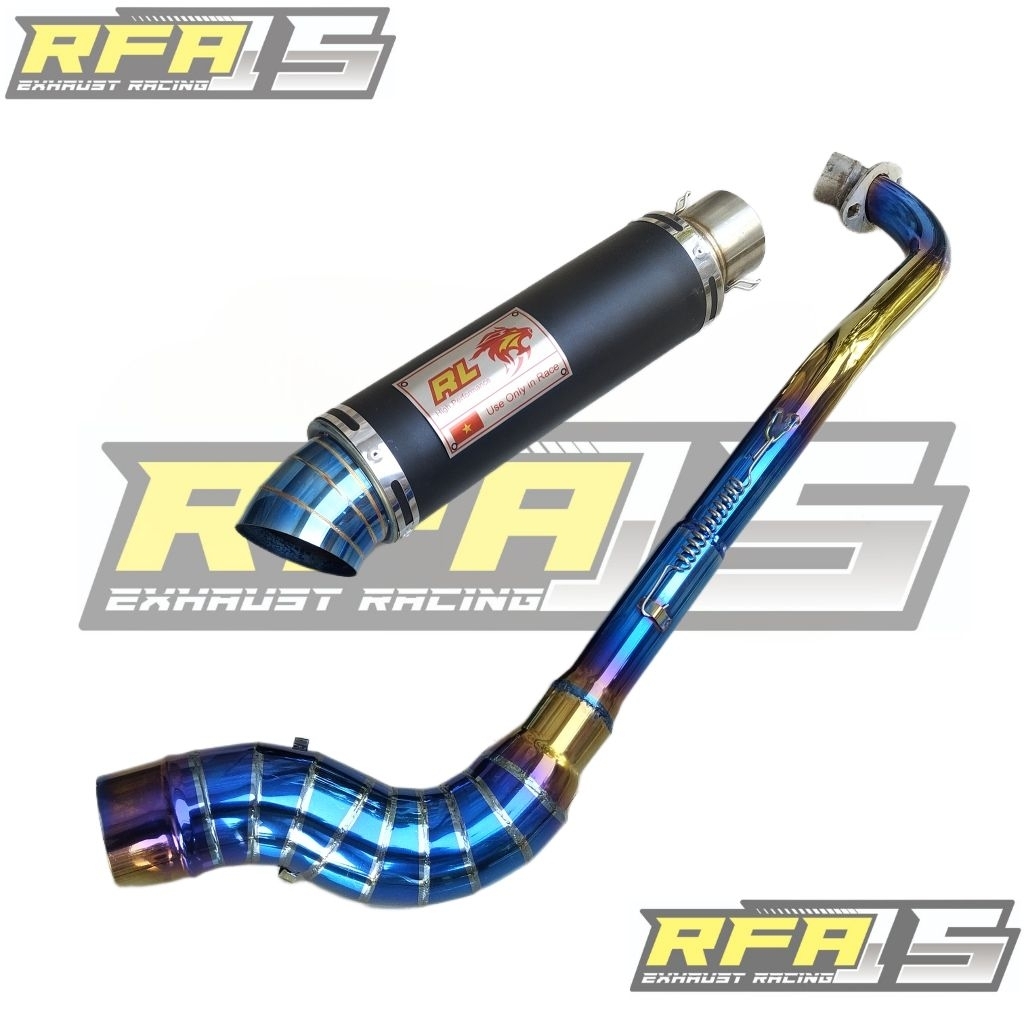 Open pipe RedLeo 28mm Exhaust EX5 Racing Exhaust WAVE125 Exhaust Kriss ...