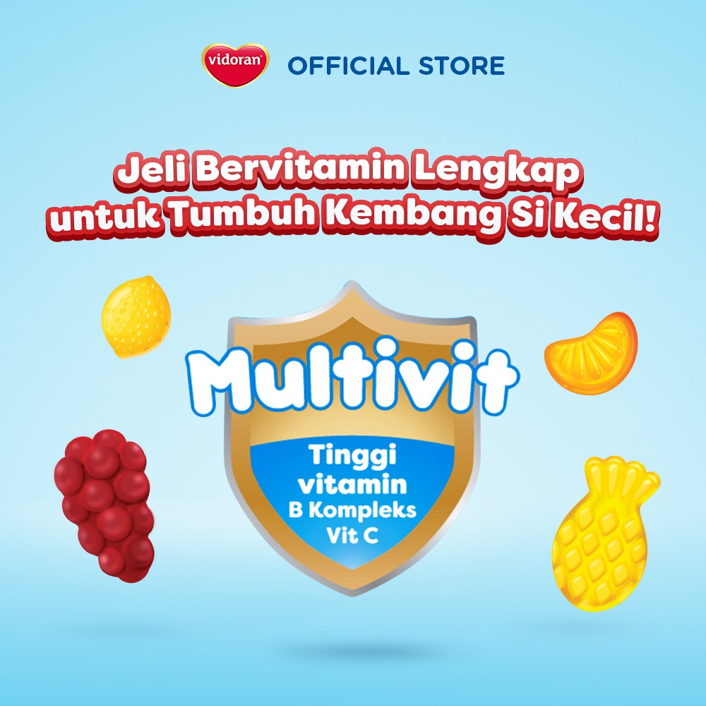 vidoran Gummy Multivitamin 54gr Vitamin Anak - 2 pcs (Exp : 04.2027) - Gambar 3