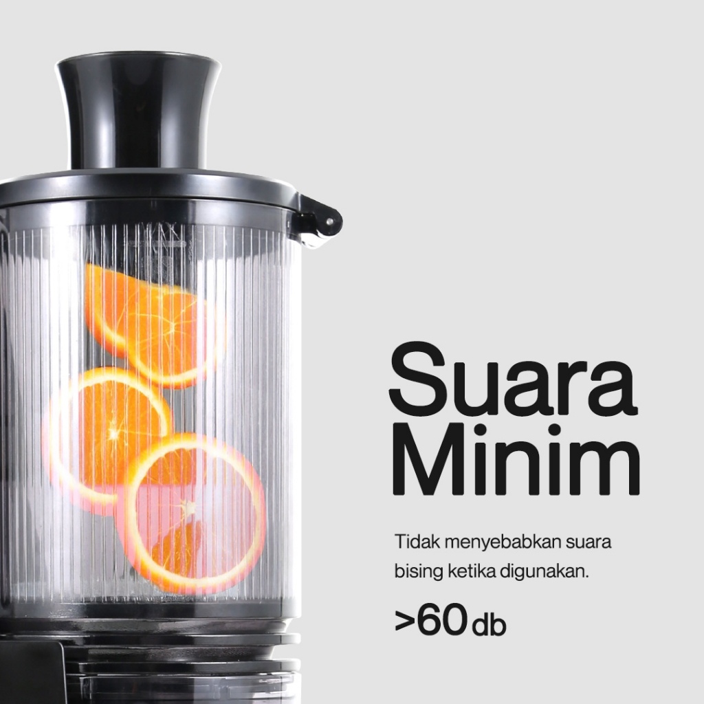 Oxone OX874N Classic Slow Juicer - Slow Juicer Buah 95% Nutrisi Terjaga / Cold Press Juice / Zero Metal / 150W - Gambar 3