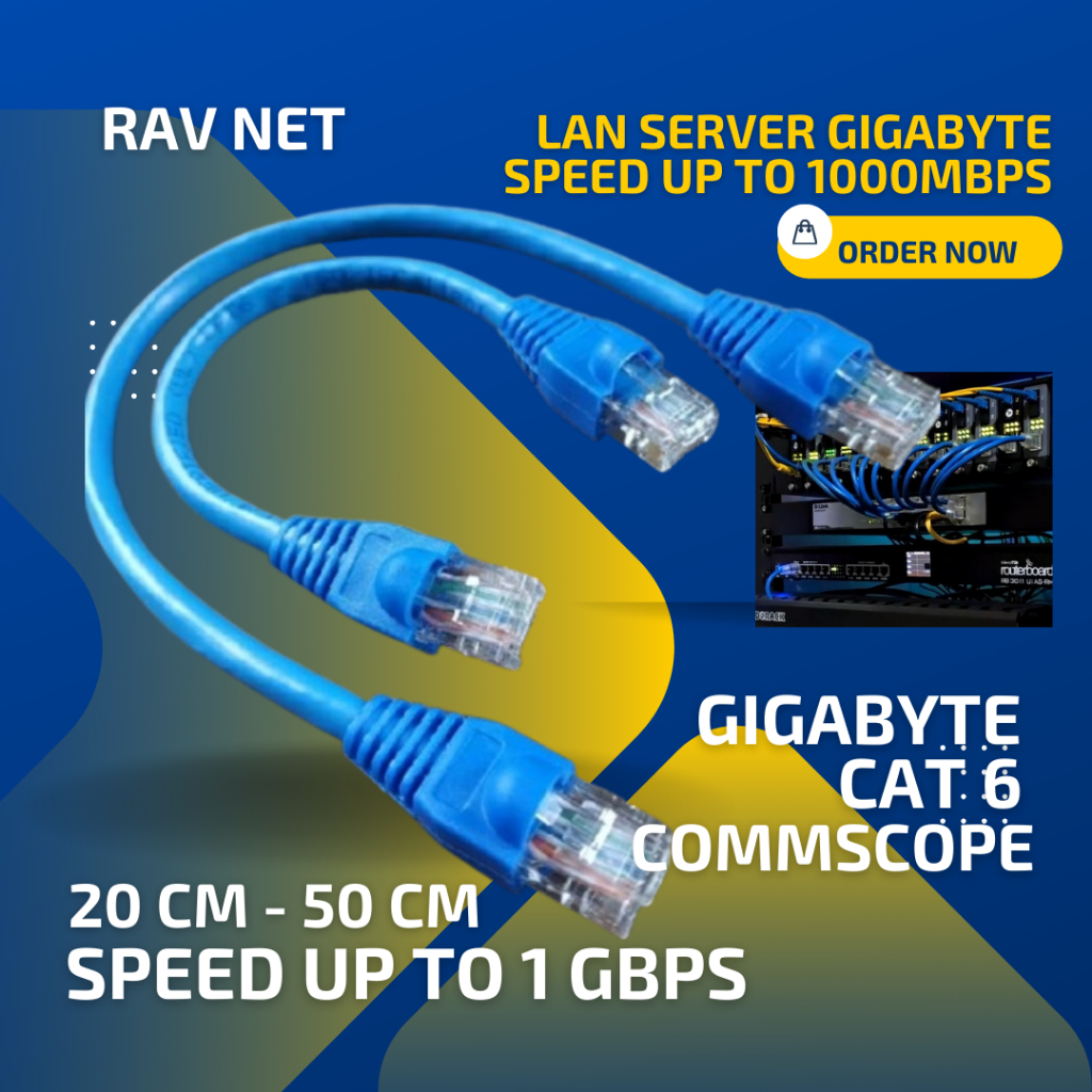 Custom Paint 6 CommScope Server LAN Cable – 30 cm (Handmade) | Shopee ...
