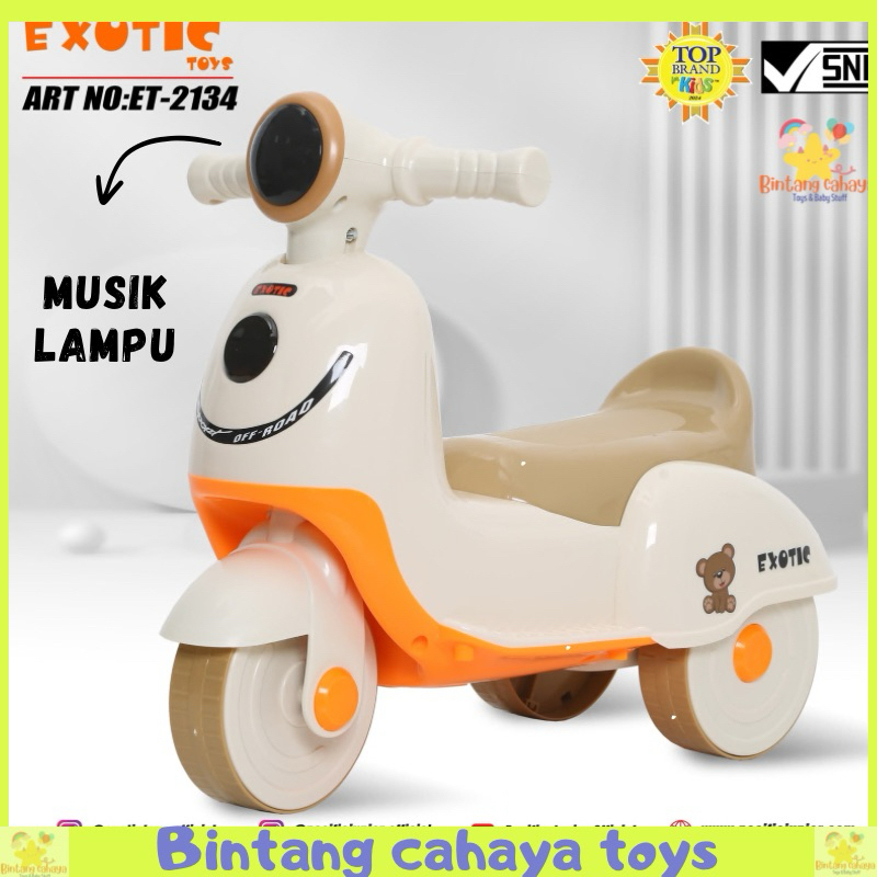 Mainan Motor Anak Exotic ET 2134 Musik Lampu