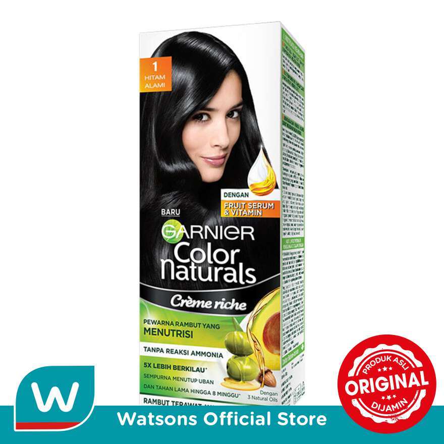Garnier Color Naturals Crème 1 Natural Black - Gambar 2
