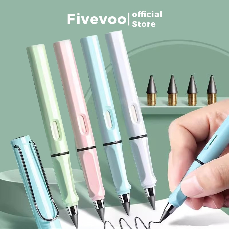 FIVEVOO Pencil Eternal Premium Pensil Tanpa Rautan Pensil Tanpa Lsi Unlimited Pensil Ajaib
