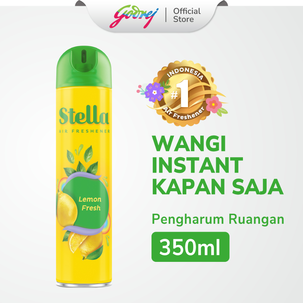 Stella Aerosol Lemon 350ml - Pengharum Ruangan