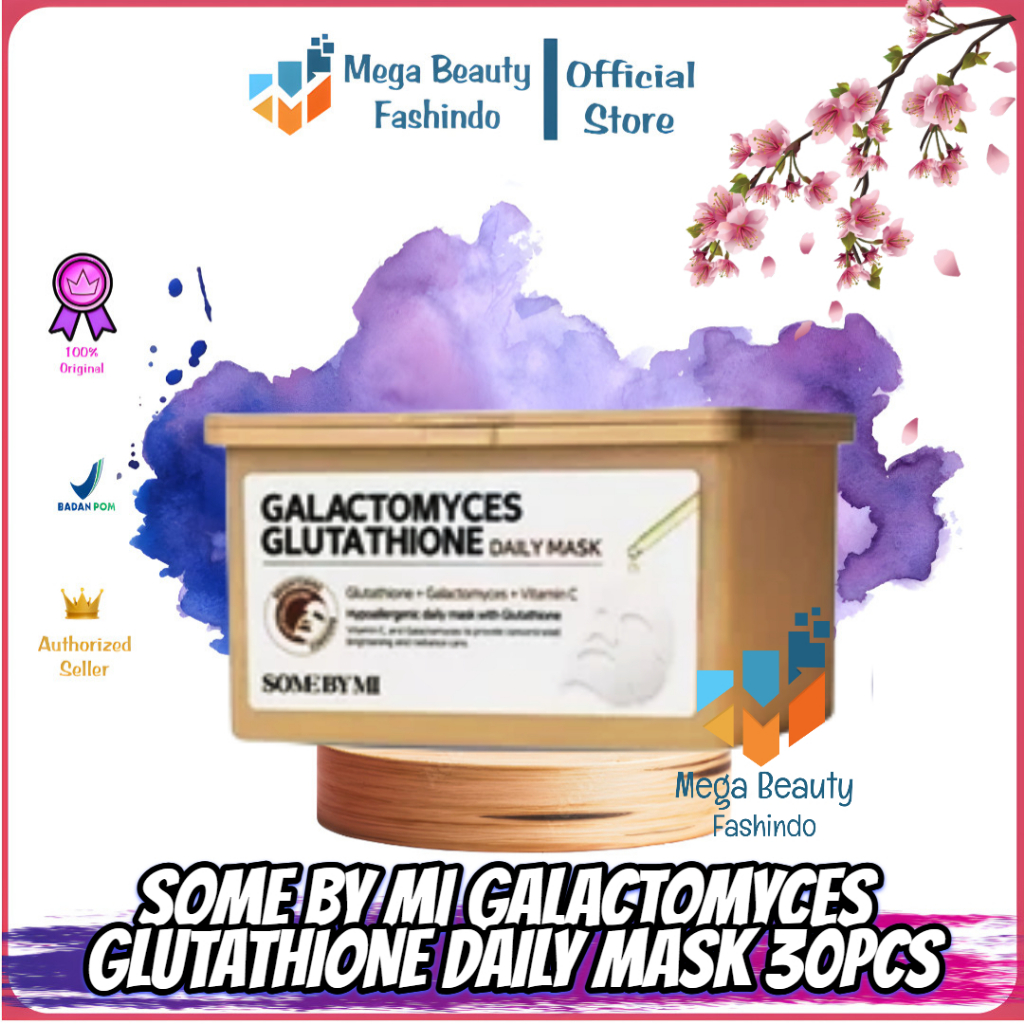 SOME BY MI Galactomyces Glutathione Daily Mask 30Pcs in 1 Box | Sheet Mask  | Tissue Mask | Shopee Singapore