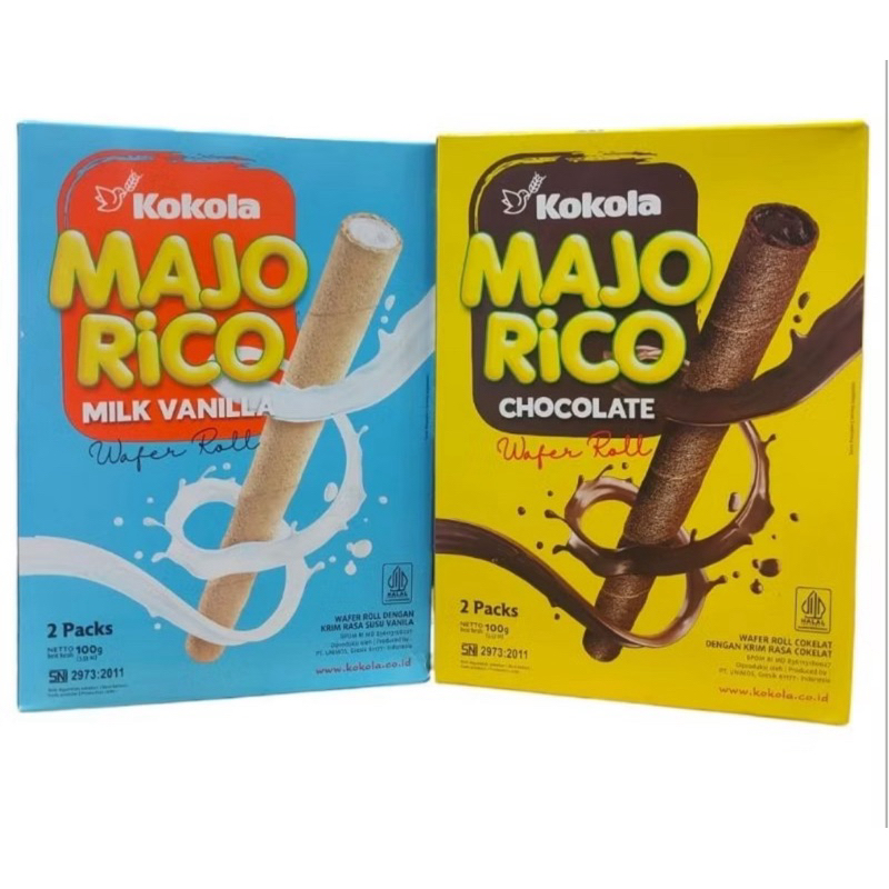 Kokola Majo Rico Wafer Roll 100g | Shopee Singapore