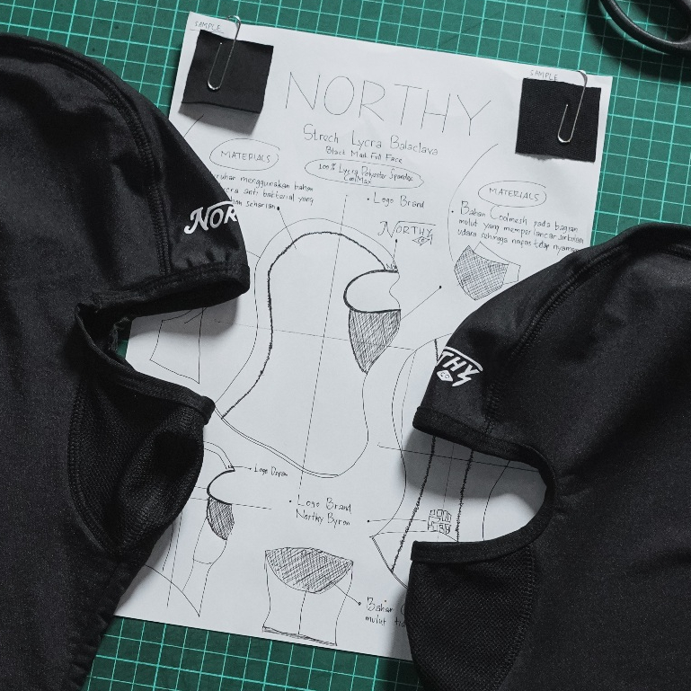 Northy Masker Motor Balaclava / Black Mask Full Face - Gambar 4
