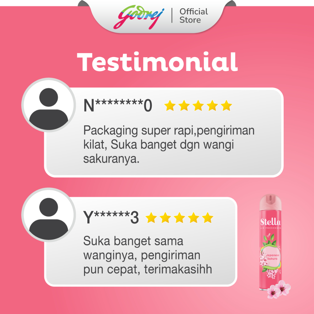 Stella Aerosol Japanese Sakura 175ml - Gambar 4