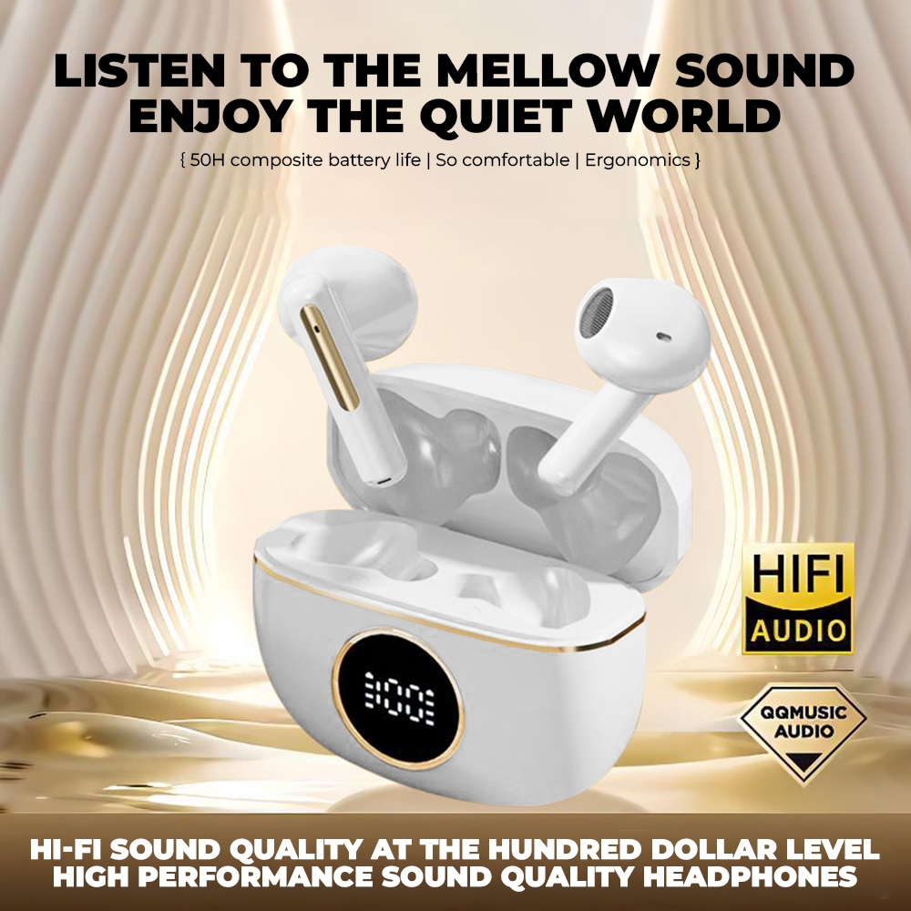 Matei COD Headset Bluetooth TWS D331 Wireless Earphones Bluetooth 5.4 In Ear HIFI Mini Music Earbuds Waterproof Sports - Gambar 3