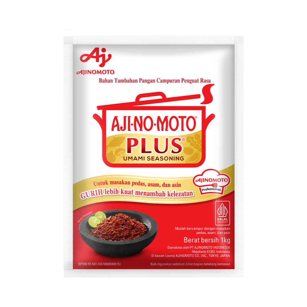 AJI-NO-MOTOÂ® PLUS Penyedap Rasa MSG 1KG (1pc) - Lebih Gurih Menambah Kelezatan - Gambar 2