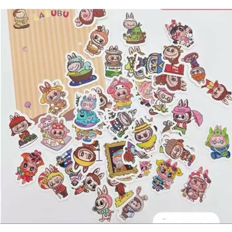 Sticker Panjang Labubu Sticker Anak Karakter
