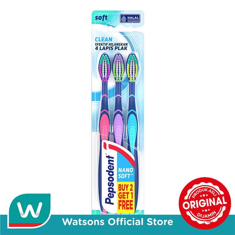Pepsodent Double Care Clean Sikat Gigi Soft 1Pc - Gambar 2