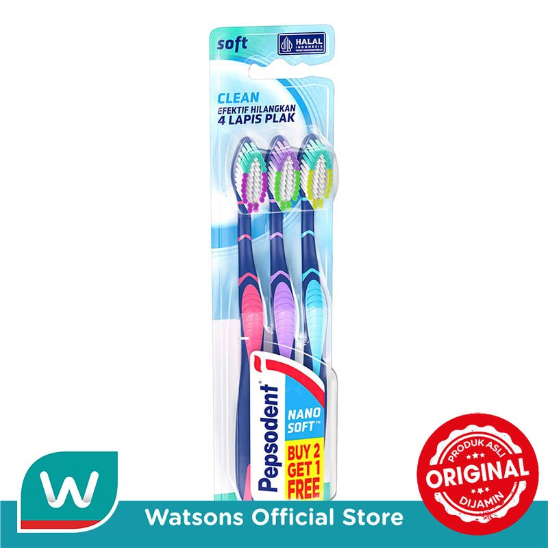 Pepsodent Double Care Clean Sikat Gigi Soft 1Pc - Gambar 3