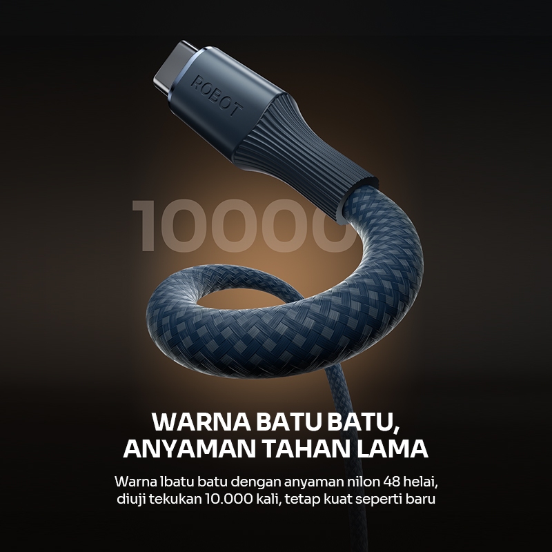 Robot Kabel Data Fast Charging 480Mbps Anti Kusut - Gambar 4