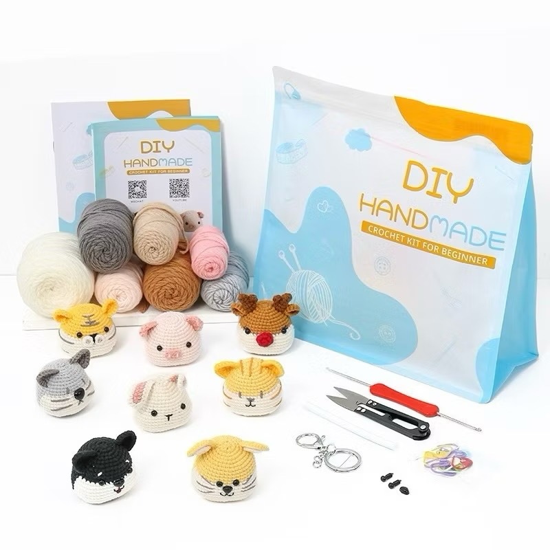 Knitting Club - DIY Crochet Amigurumi Animal Kit Complete Knitting ...