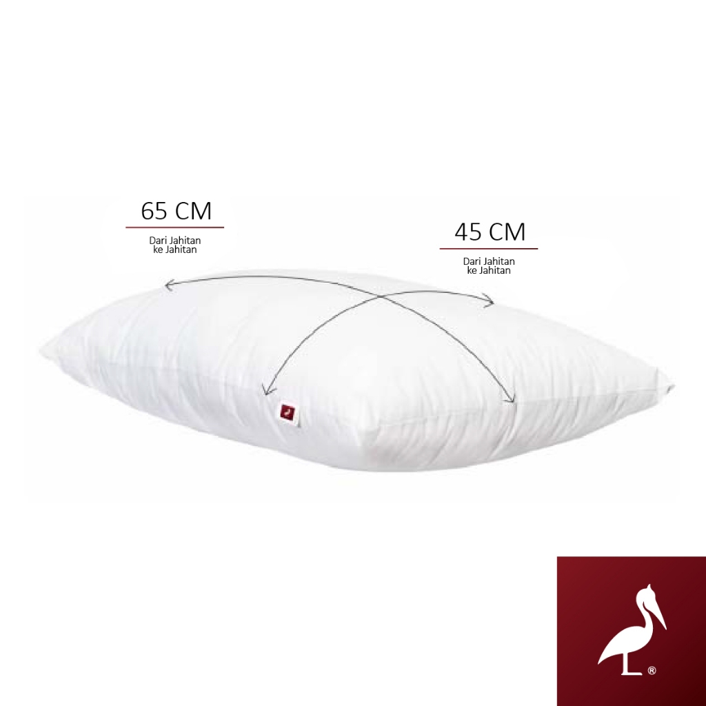 Pelican Bantal Hollow Silicone Fiber Deluxe Pillow Hotel Grade 45x65 cm Promo - Gambar 2
