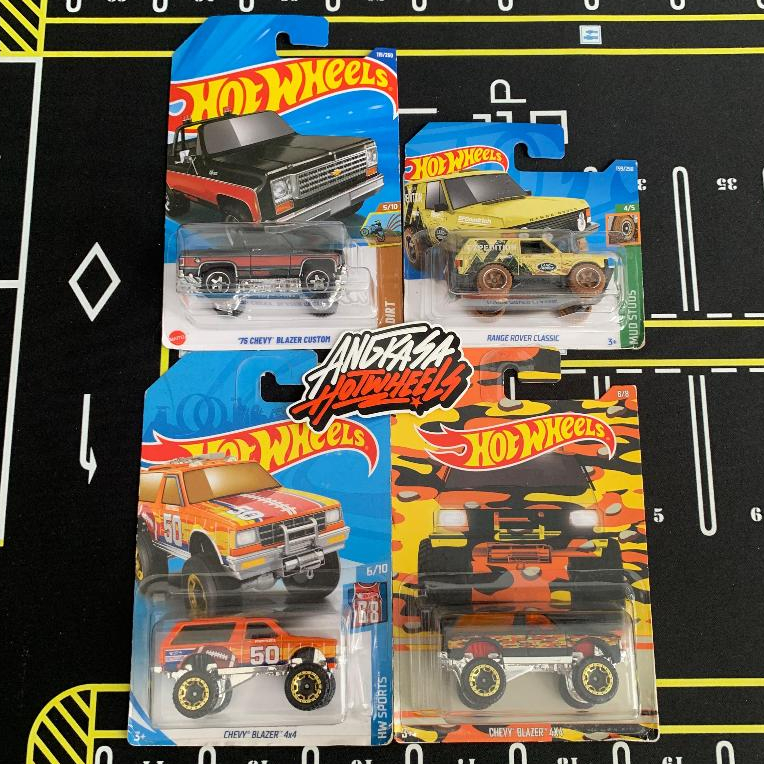 Hot Wheels Jeep Range Rover Classic Models - Chevy Blazer Custom ...
