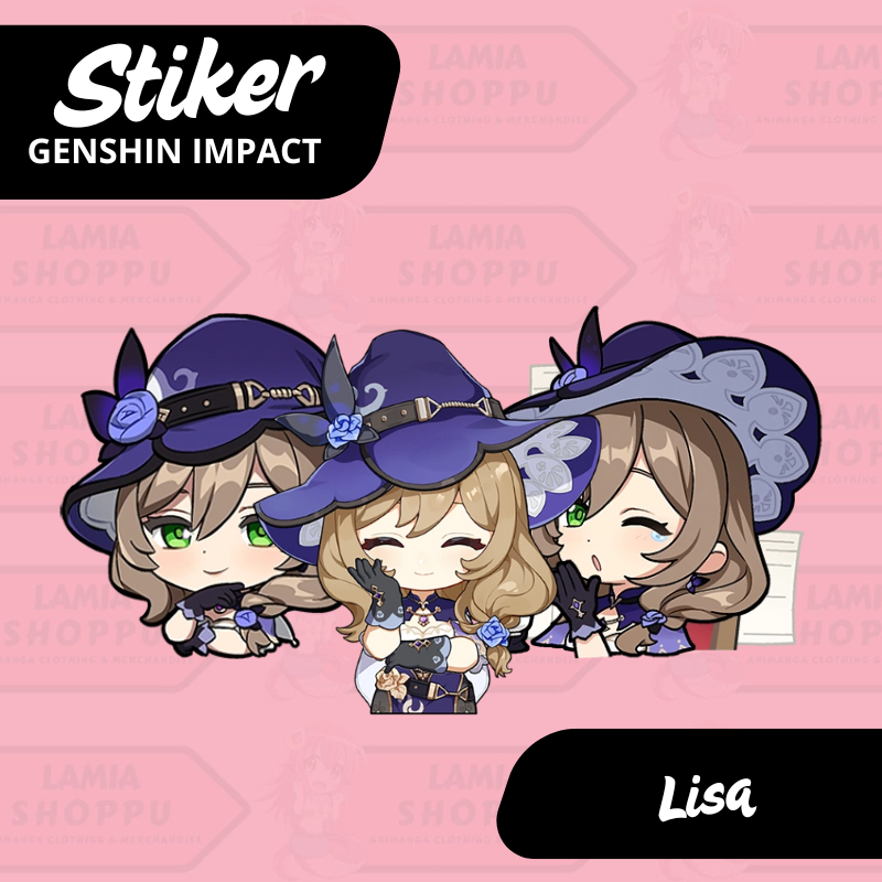 Genshin Impact Lisa Sticker | Lisa Genshin Sticker | Lisa GI Sticker ...