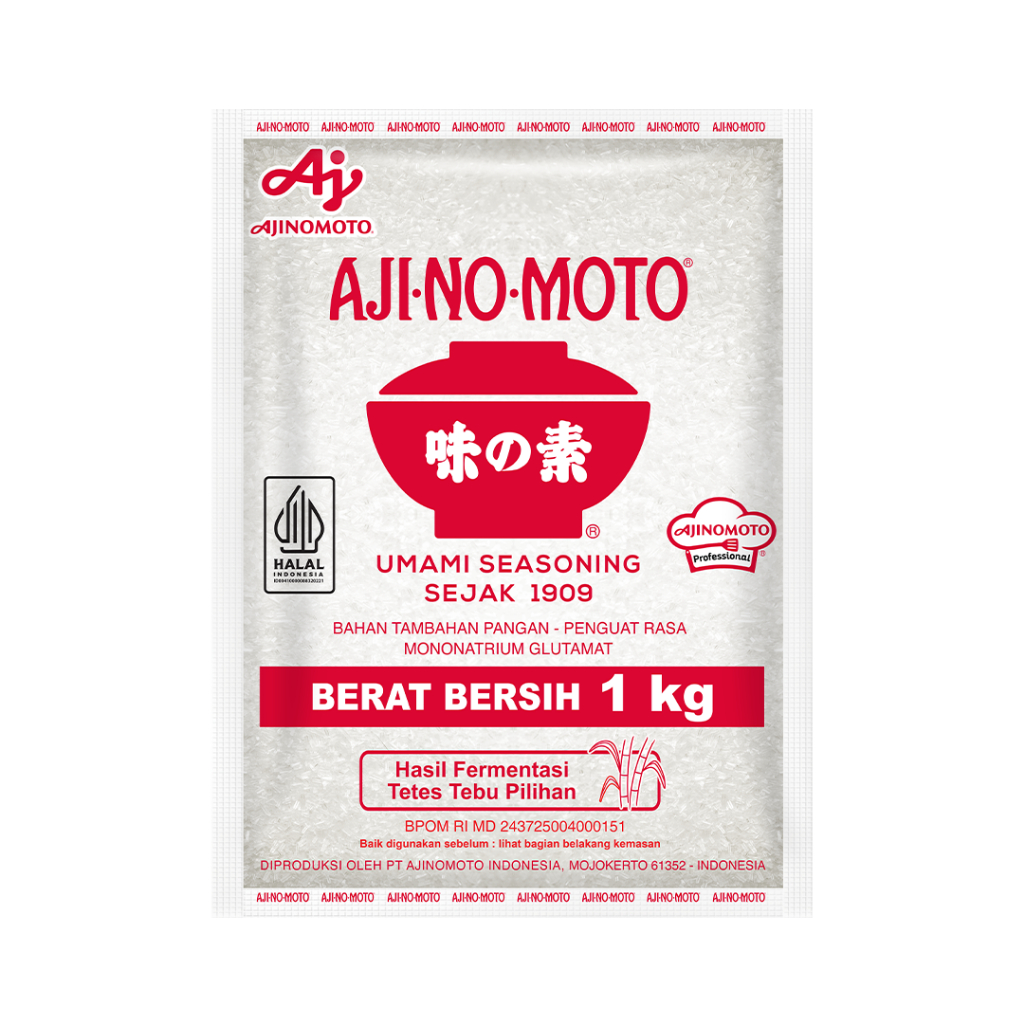 AJI-NO-MOTOÂ® Penyedap Rasa MSG Ajinomoto 1KG (1pc) - Menambah Rasa Umami Dan Membantu Mengurangi Garam Untuk Tetap Lezat - Gambar 2