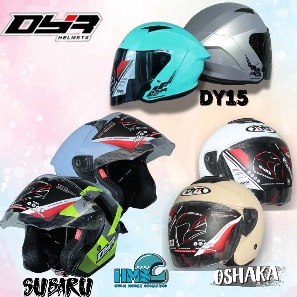 DYR HELMET OFFICIAL HALF FACE HELMET DYR SUBARU_DYR OSHAKA_DYR DY-15 ...