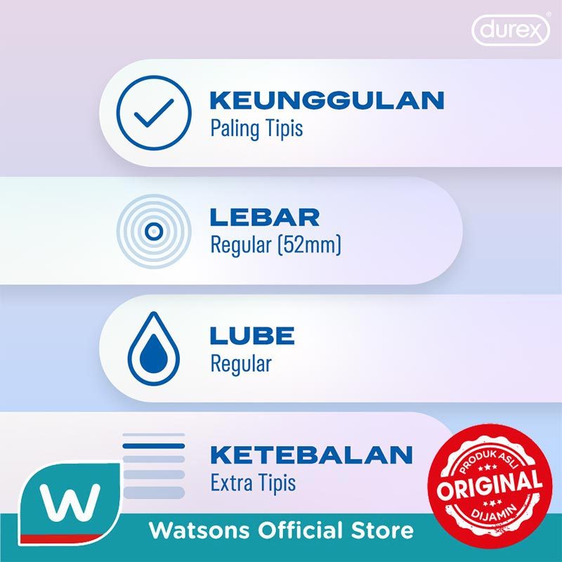 Durex Invisible Extra Thin 2'S - Gambar 2