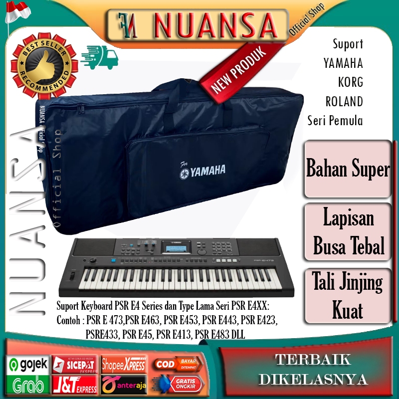 Softcase Keyboard Bag YAMAHA PSR E 473, PSR E463, PSR E453, PSR E443 ...