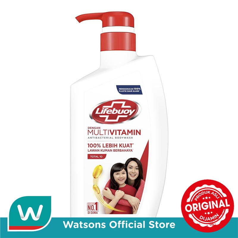 Lifebuoy Sabun Mandi Cair Total 10 500ml
