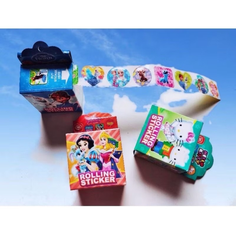 Rolling Sticker Mainan Sticker Roll Anak Karakter