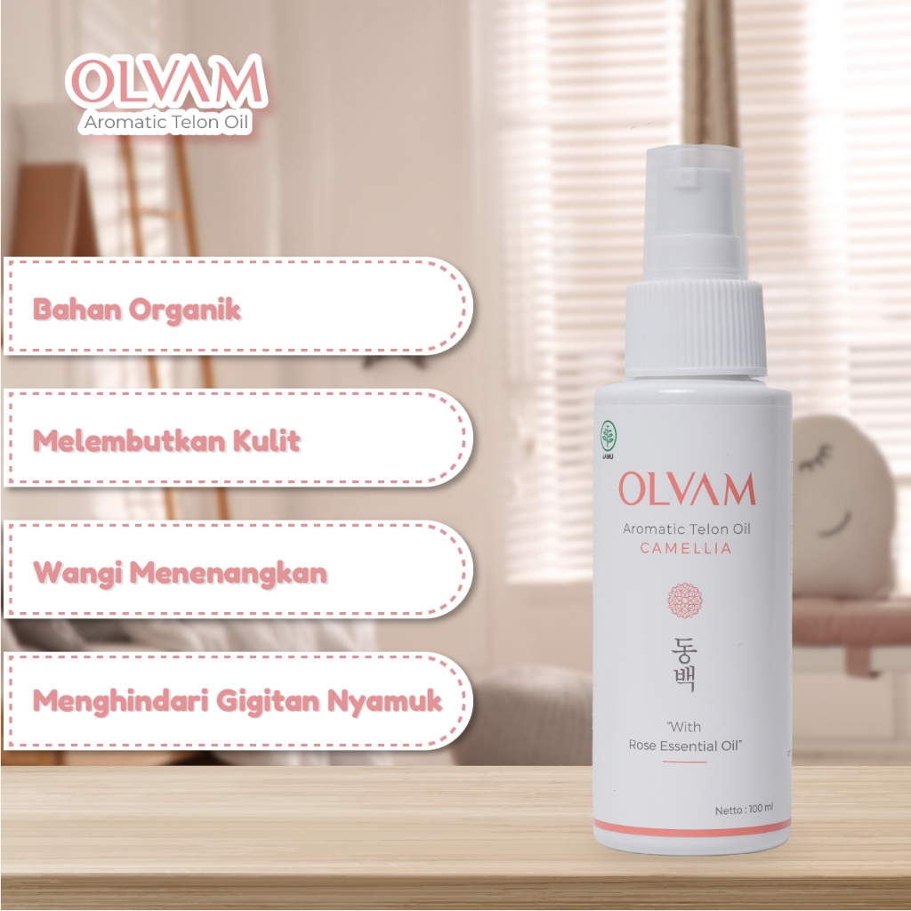 Minyak Telon Premium OLVAM dengan Rose Essential Oil 50ml - Gambar 4