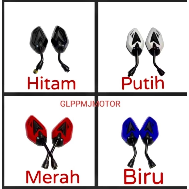 Spion Variasi Motor Honda Beat Vario Scoopy Spacy Blade Revo Supra X 125 Fit Karisma Tiger Glpro Gl Pro Max Megapro Verza Genio Sonic Pcx 150 160 CBR Cb 150R Win 100 Dll Verano Terano