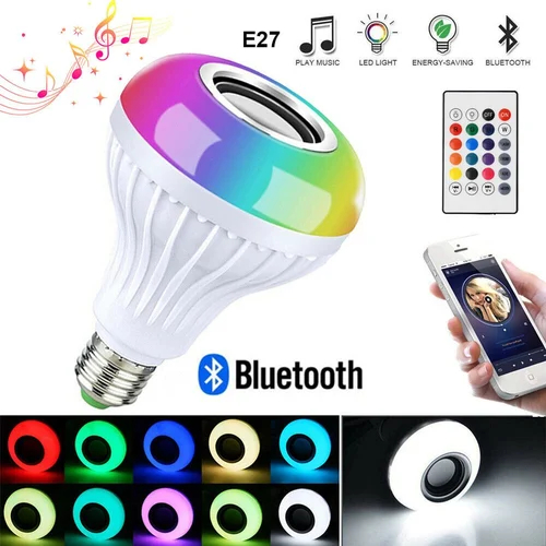 Bohlam Speaker Musik Bluetooth 2 in 1 - Lampu Speaker LED/SPEAKER WIRELESS DENGAN LAMPU LED RGB E27