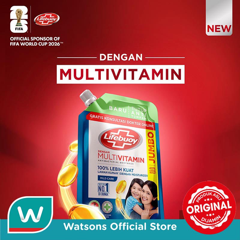 Lifebuoy Body Wash Mild Care Refill 850ml