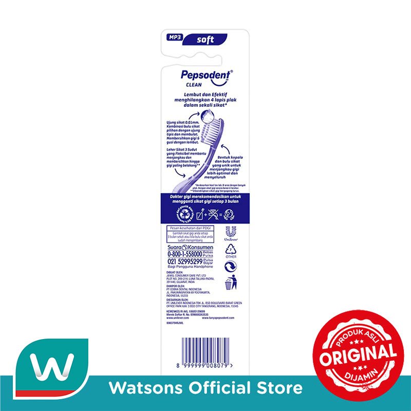 Pepsodent Double Care Clean Sikat Gigi Soft 1Pc - Gambar 4
