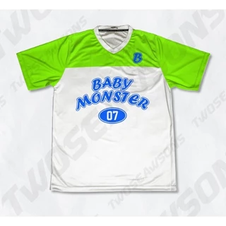 Babymonster Official Jersey T-Shirt One Size White Pop-Up