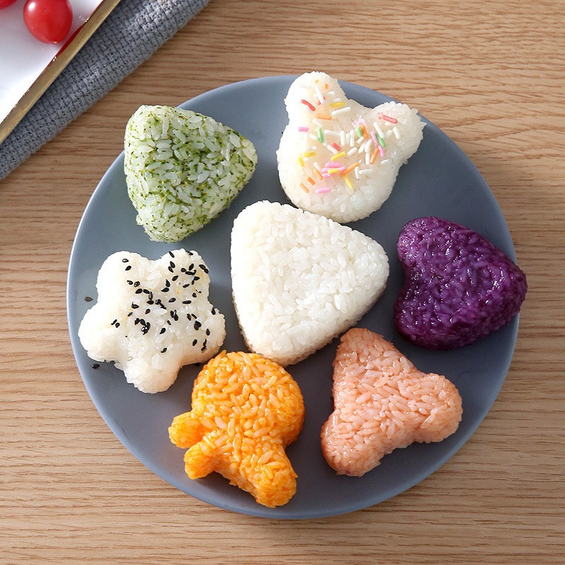 PUSAT17 ALAT CETAK BENTO CETAKAN NASI BENTO KARAKTER FOOD GRADE ALAT PENCETAK ONIGIRI CETAKAN ONIGIRI PRESS BENTO DAPUR RICE BALL CETAKAN NASI SUSHI ONIGIRI MAKER - Gambar 3