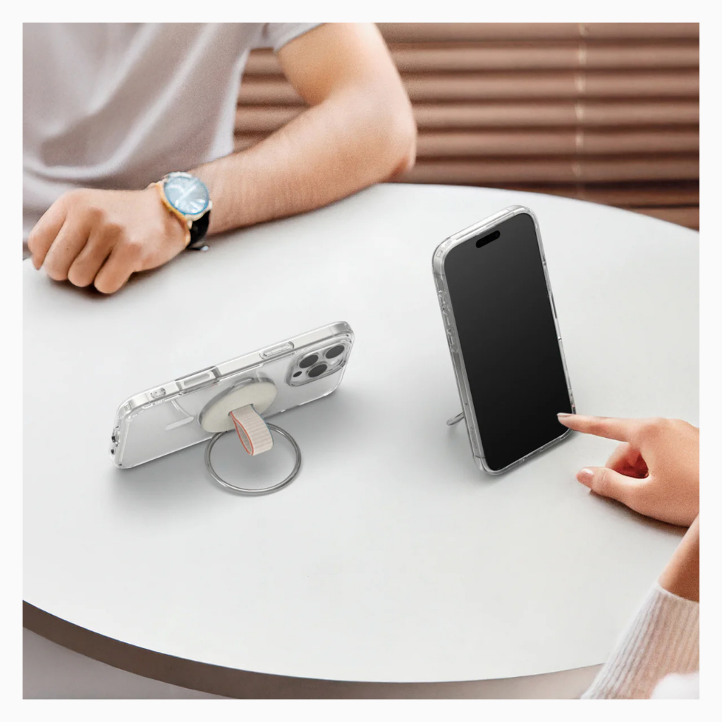 SPIGEN Phone Holder Stand Hp Magnetic for iPhone Samsung O Mag Magsafe Mount Grip Ring Stand Foldable Stand Kickstand - Gambar 4