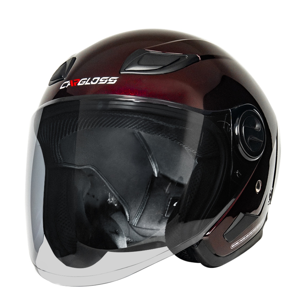 Cargloss NFS Helm Half Face Moonlight - Red - Gambar 2