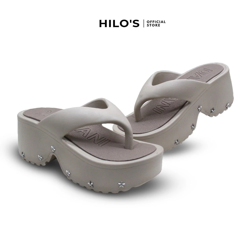 Sandal Wedges Wanita Sandal Karet Antislip Antilicin Tinggi 7cm - Gambar 3