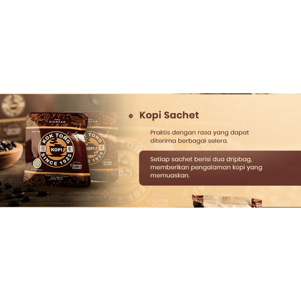 Kok Tong Coffee Sachet (2 pcs) original siantar | Sho…