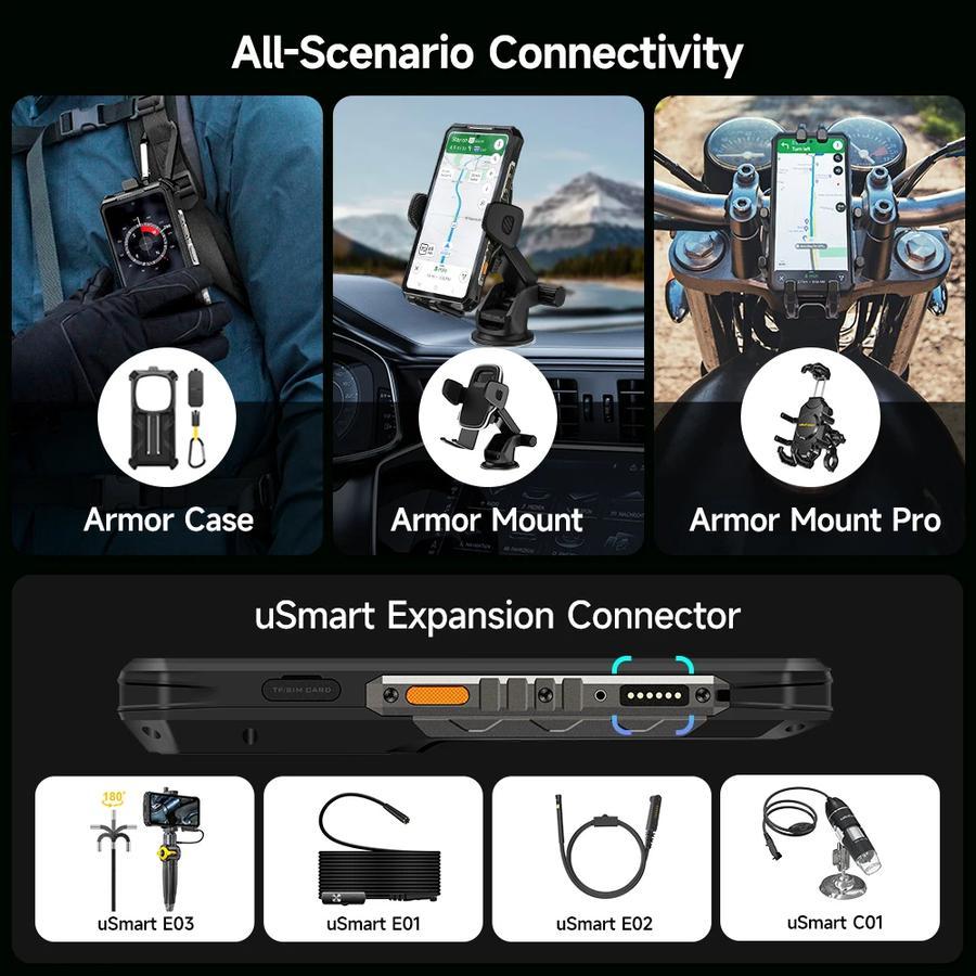 Ulefone Armor 28 Pro 5G Android 15 16GB 512GB 10600mAh 120W 50MP Night Vision NFC - Gambar 4