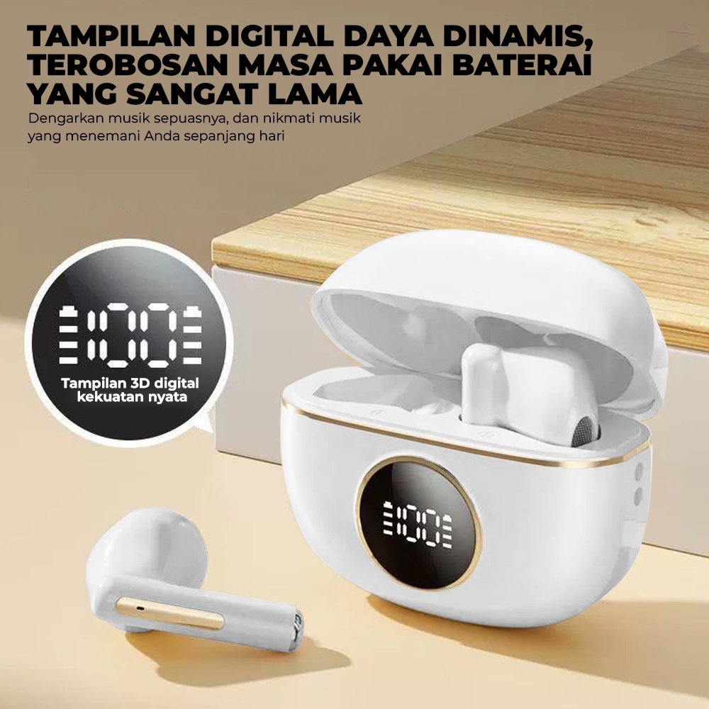 Matei COD Headset Bluetooth TWS D331 Wireless Earphones Bluetooth 5.4 In Ear HIFI Mini Music Earbuds Waterproof Sports - Gambar 2